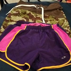 2 pairs Womens XS swimming trunks